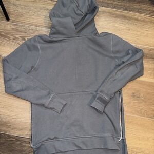 John Elliott Villain Hoodie Men's Fits 1 XS Hooded Sweatshirt Gray Side Zip